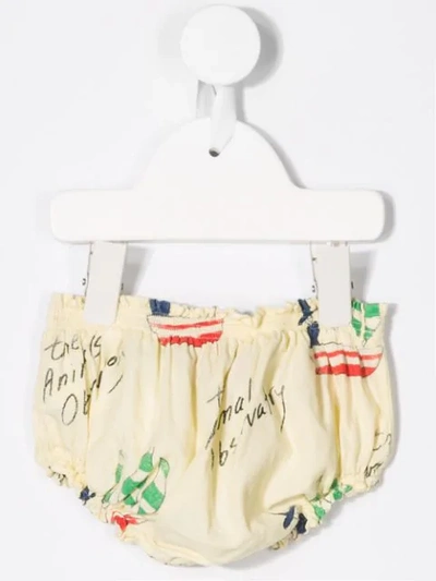Shop The Animals Observatory Frilled Graphic Bloomers In Yellow