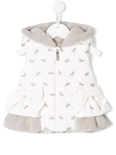 Shop Lapin House Hooded Gilet In White