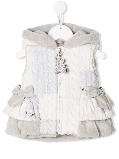 Shop Lapin House Bow Detail Gilet In Grey