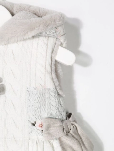 Shop Lapin House Bow Detail Gilet In Grey