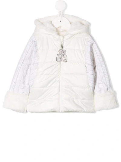 Shop Lapin House Hooded Padded Jacket In White