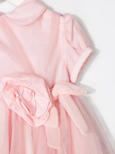 Aletta Tulle Detail Party Dress In Pink
