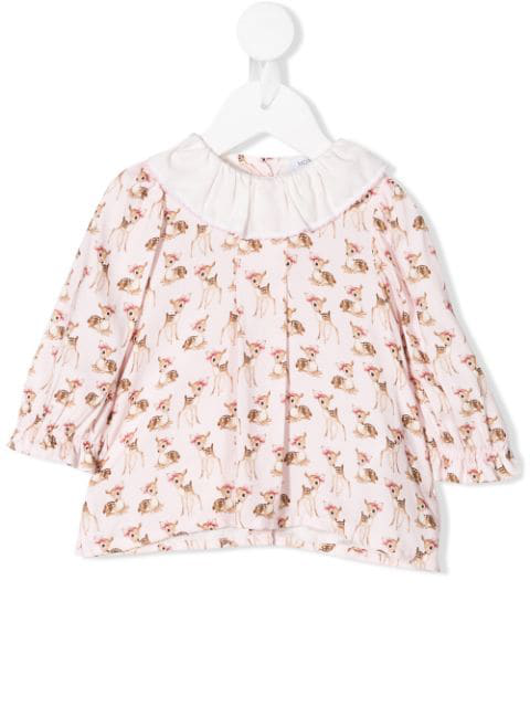 monnalisa pink blouse