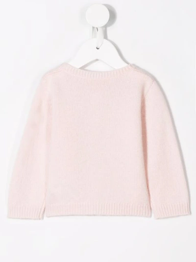 Shop Bonpoint Button-up Cashmere Cardigan In Pink