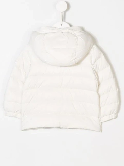 Shop Moncler Jules Down Jacket With Detachable Hood In White