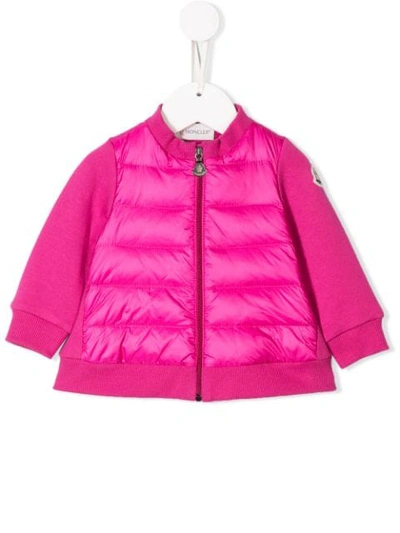 Shop Moncler Padded Jacket In Pink