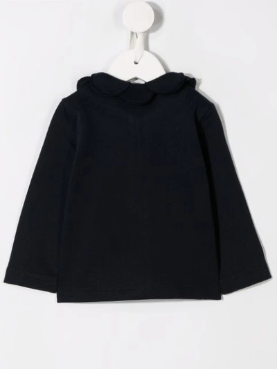 Il Gufo Scallop Collar Jacket In Blue