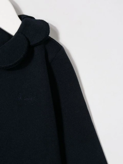 Il Gufo Scallop Collar Jacket In Blue