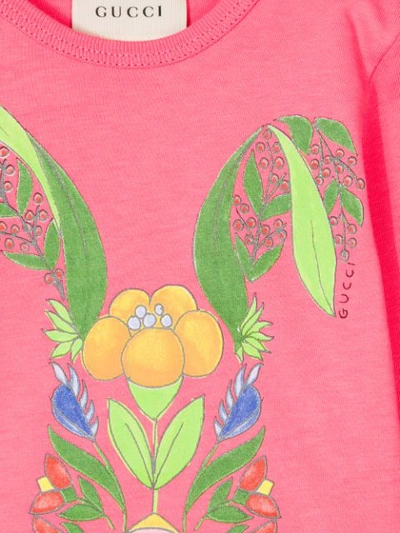 Shop Gucci Printed T-shirt In Pink