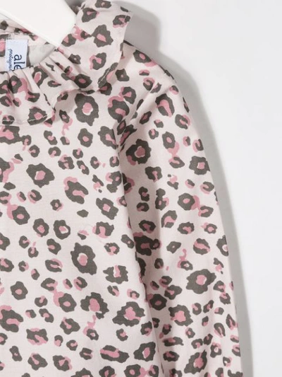 Shop Aletta Leopard-print Blouse In Grey