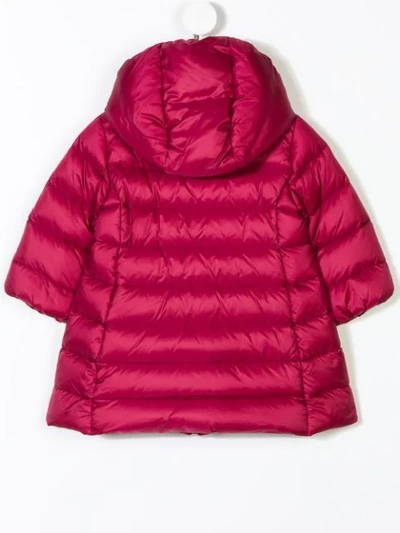 Shop Moncler Padded Coat In Red