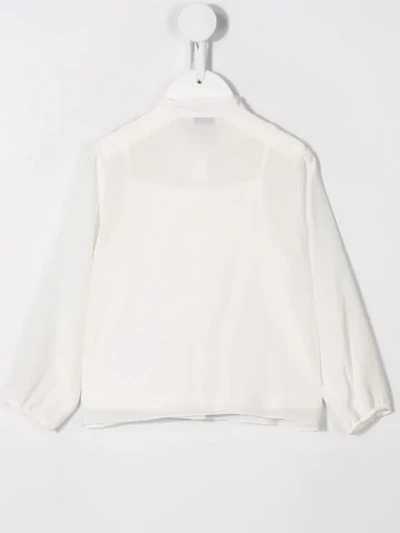 Shop Dolce & Gabbana Pussybow Blouse In White