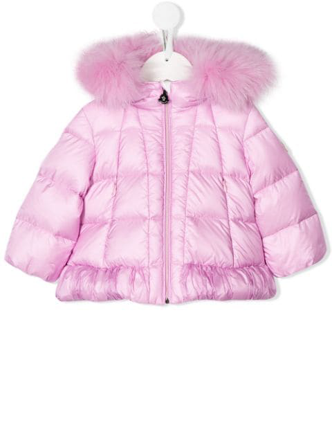 pink moncler baby coat