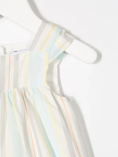 Shop Knot Rhythm Stripes Pinafore Dress In Neutrals