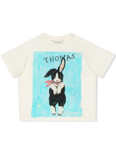 Shop Gucci T-shirt Mit Illustration In White