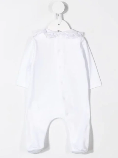 Shop Aletta Peter Pan Collar Pajamas In White