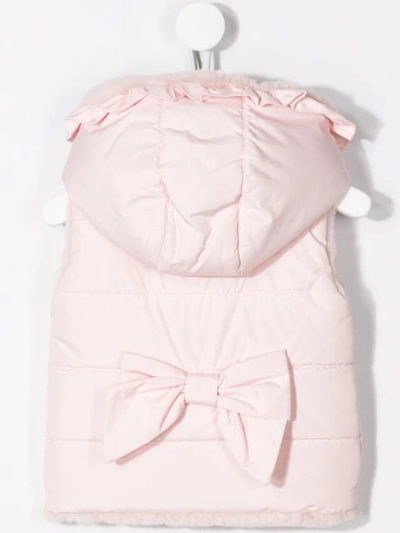 Shop Lapin House Hooded Gilet In Pink