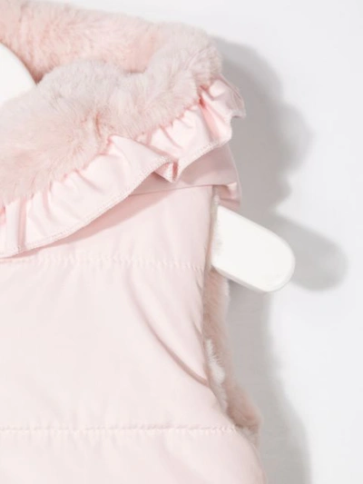 Shop Lapin House Hooded Gilet In Pink