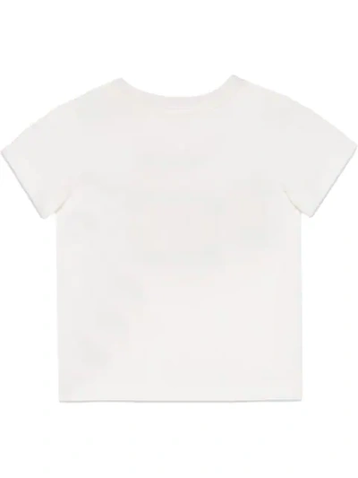 Shop Gucci Baby T-shirt With  Logo In White