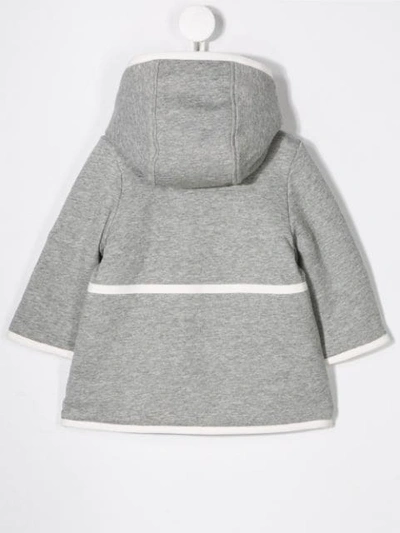 Shop Chloé Shearling-lined Jersey Coat In Grey