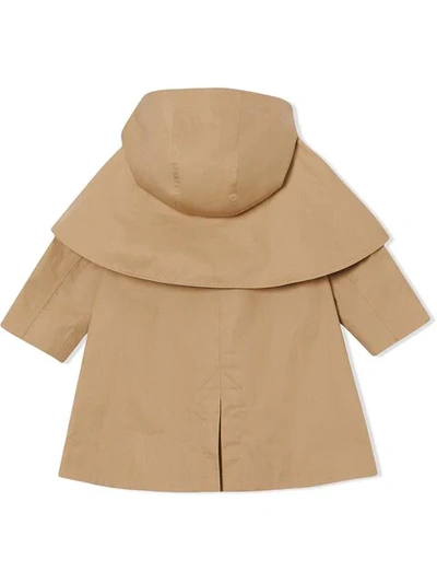 Shop Burberry Swing Coat In Neutrals