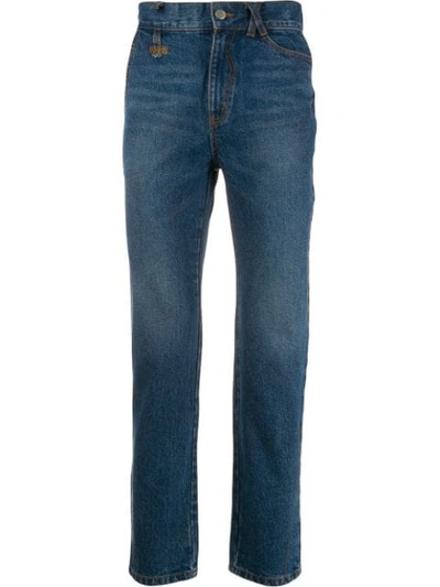 Shop Ader Error Colly High-rise Jeans In Blue