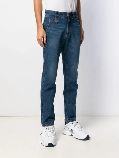Shop Ader Error Colly High-rise Jeans In Blue