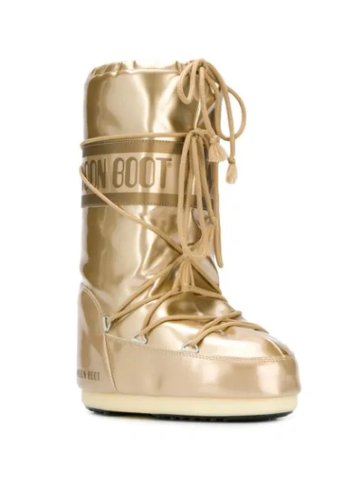 Shop Moon Boot Mid-calf Snow Boots In Gold
