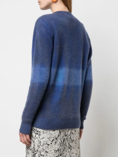 Shop The Elder Statesman Pullover Mit Batikmuster In Blu/l/blu