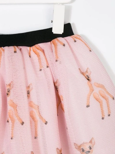 Shop Caroline Bosmans All Over Print Flared Skirt In Pink