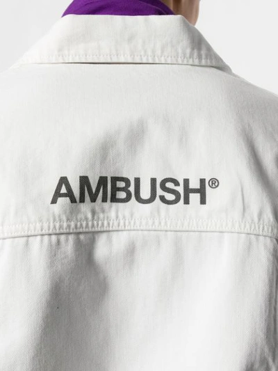 Shop Ambush Jeansjacke Mit Logo In White