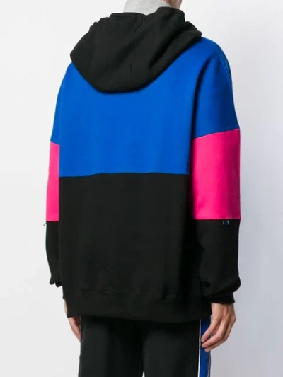 Shop Ader Error Colour Block Hoodie In Black