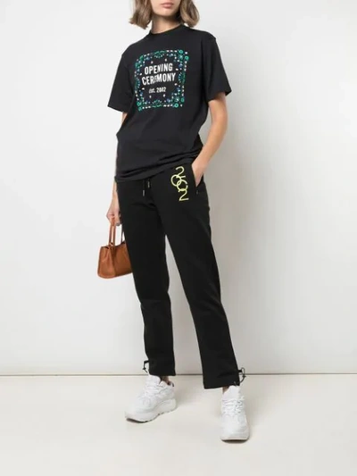 Shop Opening Ceremony Bandana Box Logo T-shirt In Black