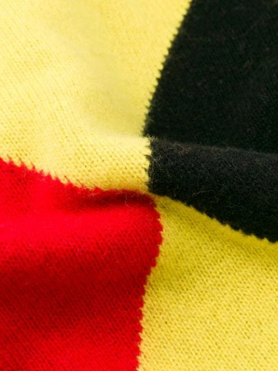 Pringle Of Scotland Harlequin Argyle Hooded Sweater In Black