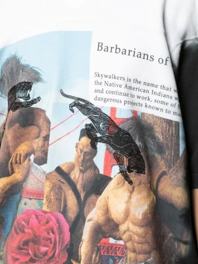 Shop Bernhard Willhelm Barbarians-print Oversized T-shirt In Black