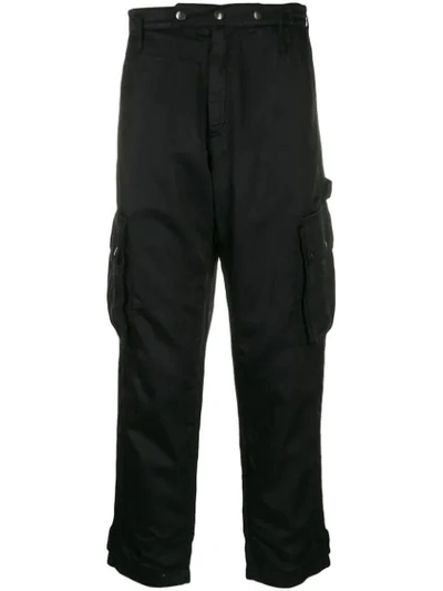 Shop Faith Connexion Hydro Cargo Trousers In Black