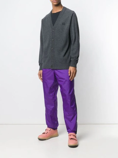 Shop Acne Studios Cardigan Sweater In Grey