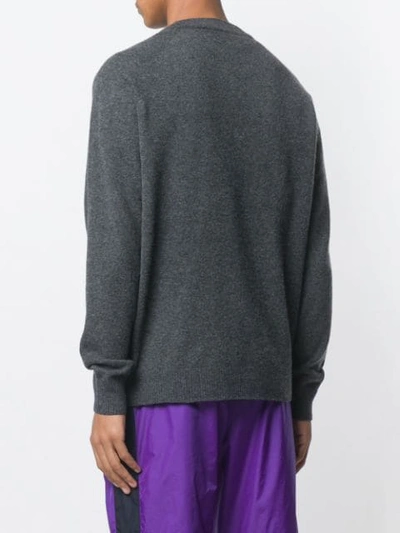 Shop Acne Studios Cardigan Sweater In Grey