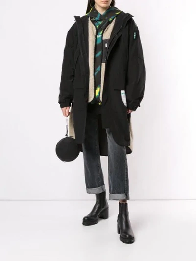 Shop Miharayasuhiro Duffle Coat In Black