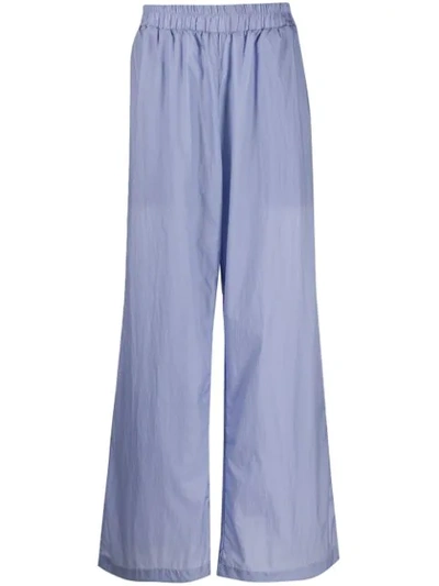 Shop A.a. Spectrum Loose Fit Straight Trousers In Purple