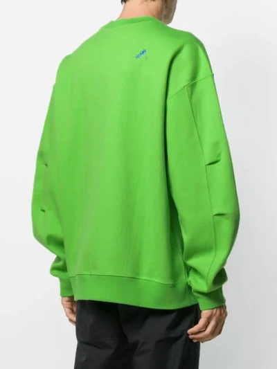 Shop Ader Error Ae Logo Patch Sweatshirt In Green
