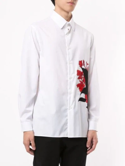 Shop Ports V A Embroidered Shirt In White