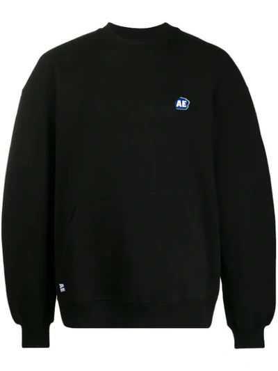 Shop Ader Error Embroidered Logo Sweatshirt In Black