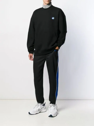 Shop Ader Error Embroidered Logo Sweatshirt In Black