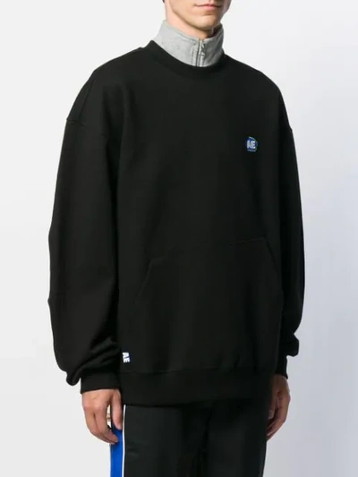 Shop Ader Error Embroidered Logo Sweatshirt In Black
