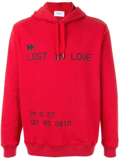 Shop Ports V Lost In Love Hoodie In Red