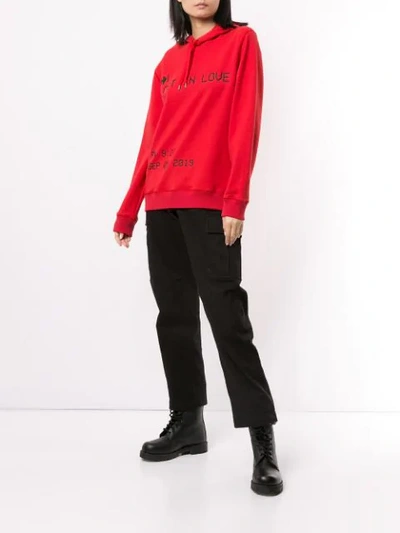 Shop Ports V Lost In Love Hoodie In Red