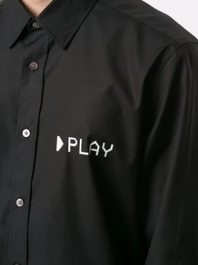 Shop Ports V Play Print Shirt In Black