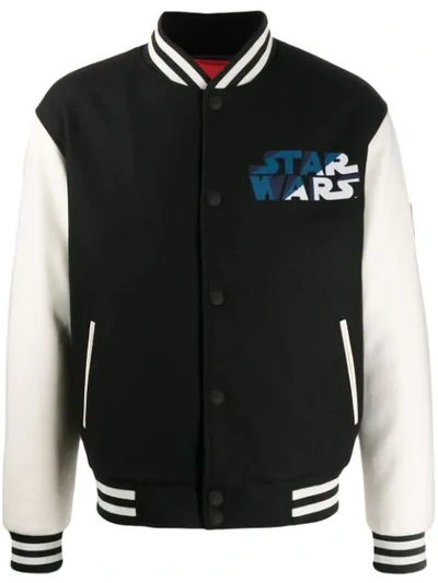 Shop Etro Star Wars Bomber Jacket In Black