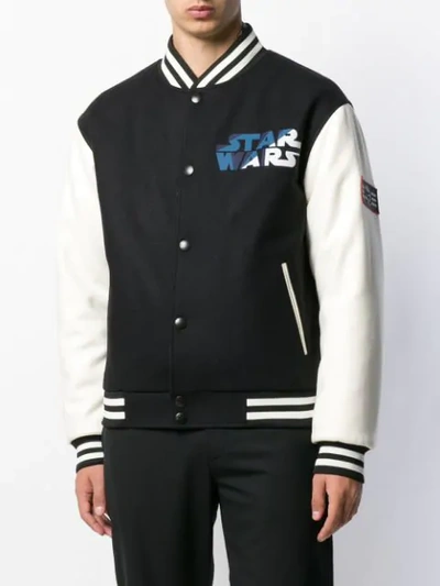 Shop Etro Star Wars Bomber Jacket In Black